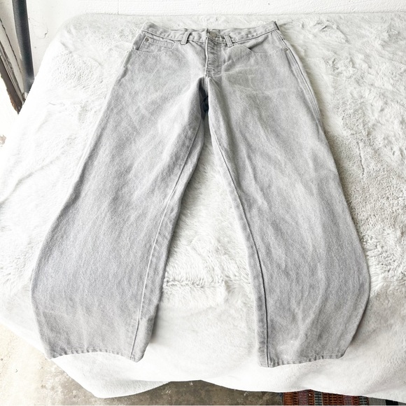 VINTAGE Brittania Grey High Waisted Straight Leg Jeans - Picture 2 of 12